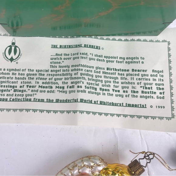 Hand-blown German glass Angel-November Birthstone-IOB - Picture 4 of 16